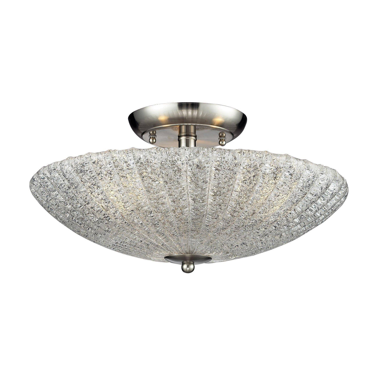 Satin Nickel 3 Light Semi Flush M185891