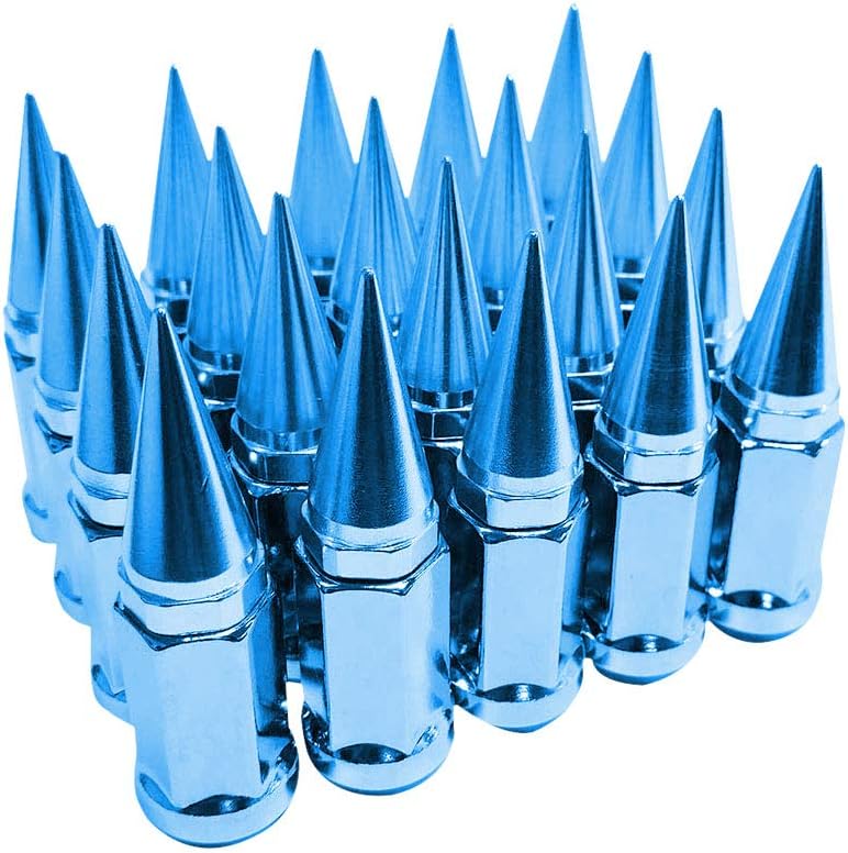 Purple 20pcs 12x1.5 Extended Spike Lug Nuts Pack of 2 Q711