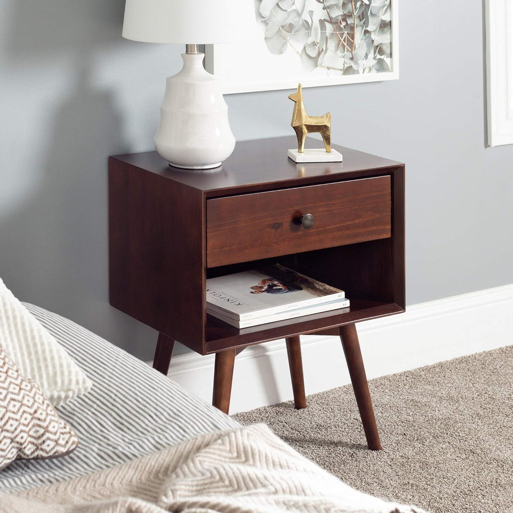 Caramel 1 Drawer Wood Nightstand R5080