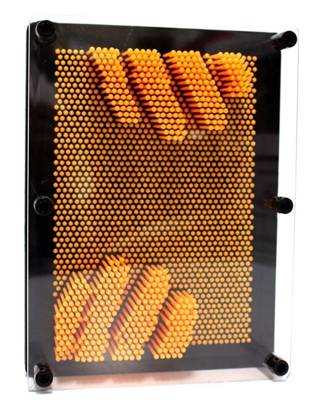 3D Pin Art Board Toy 5" x 7" Yellow V8708