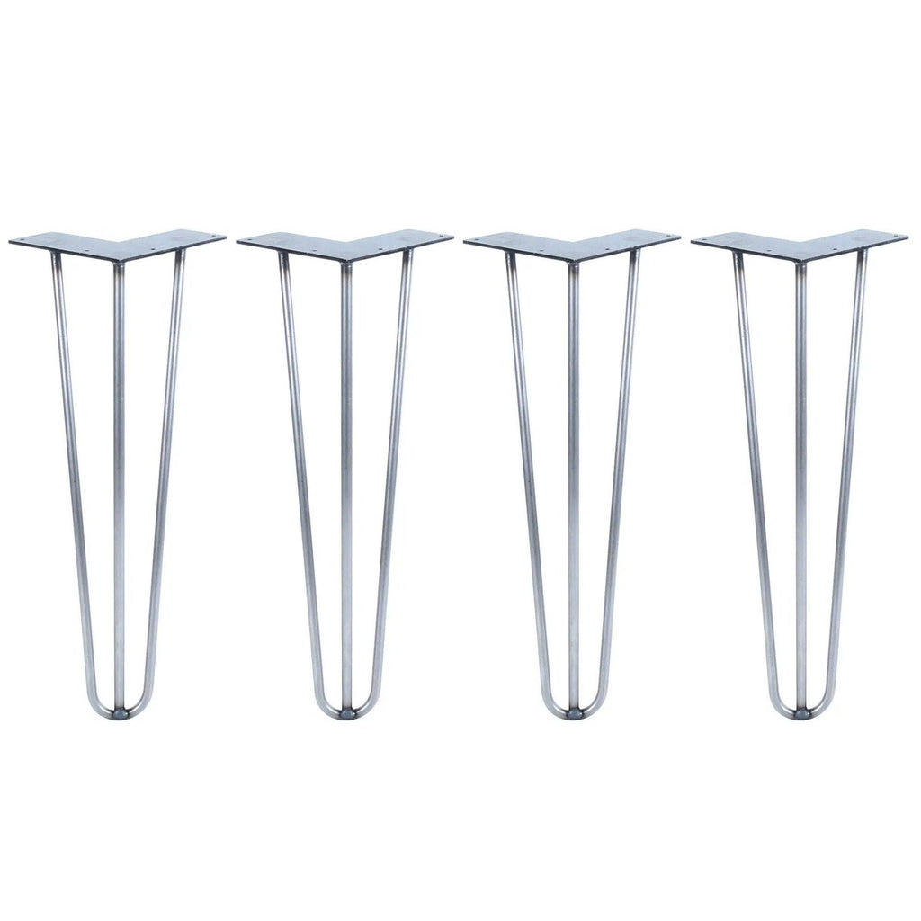 Raw Steel Hairpin Legs Set of 4 B872