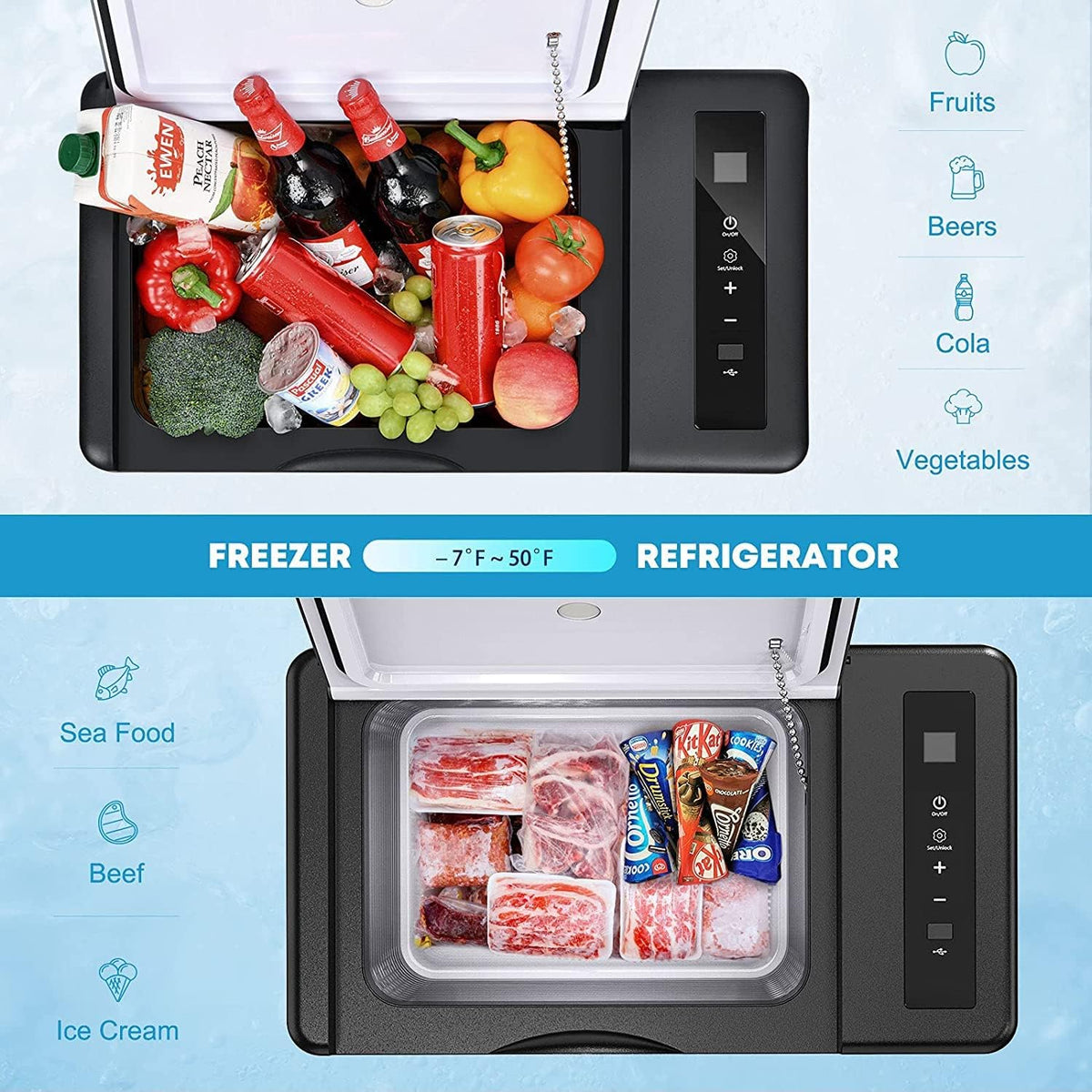 Portable Refrigerator 26 Quart (25L) Electric Cooler L26773