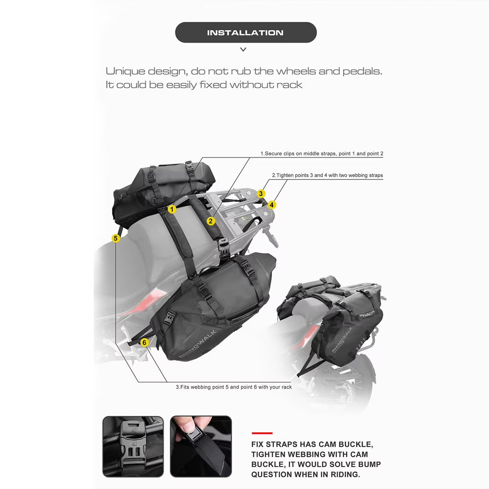 Motorcycle Rearseat Bag B521412