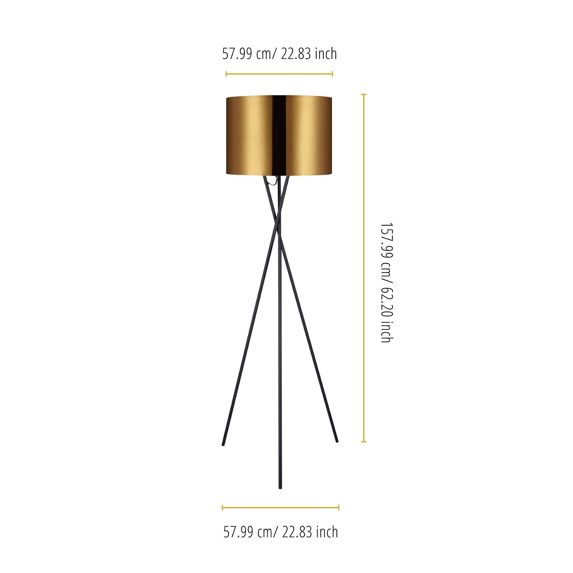 Gold Tripod Floor Lamp C85165