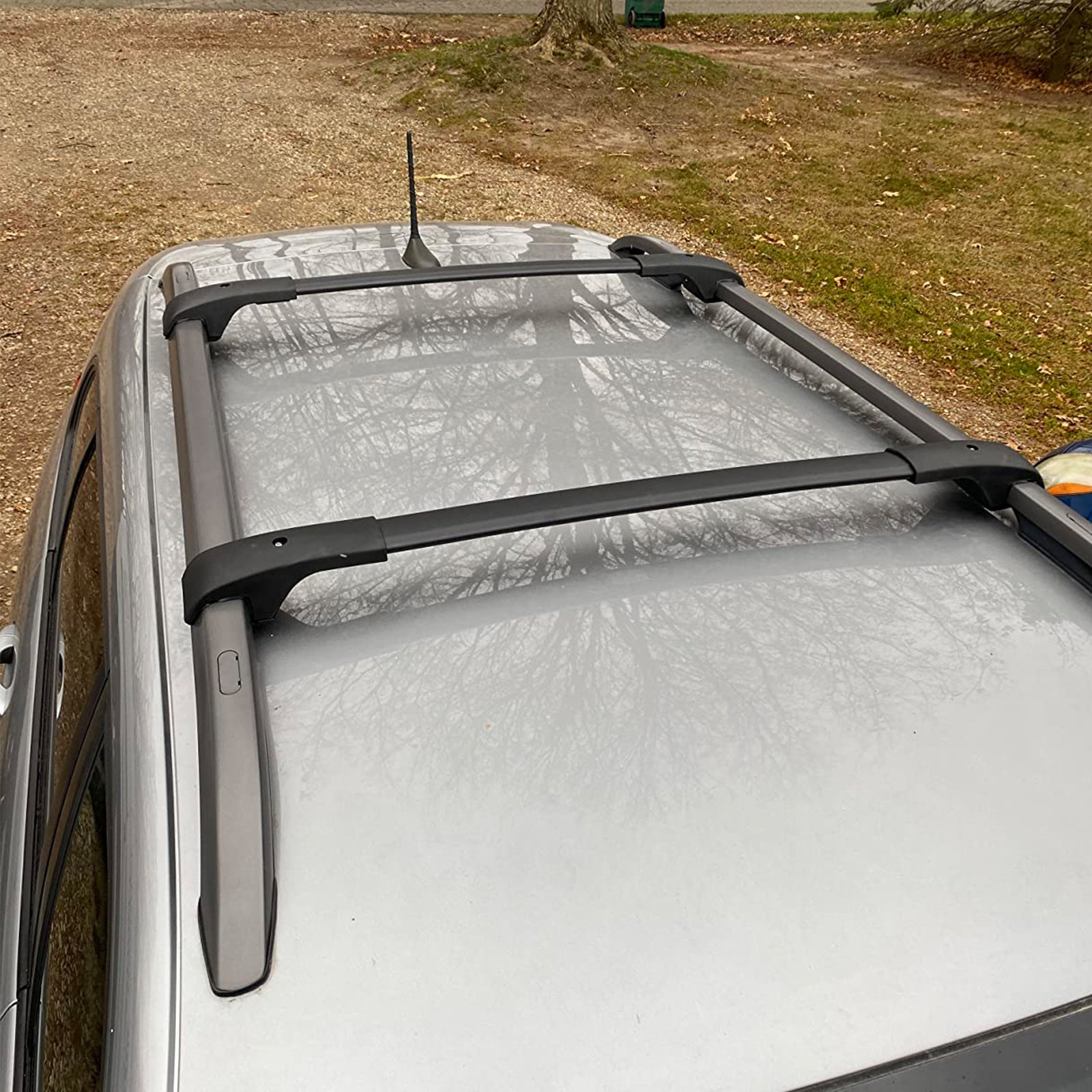 Black Aluminum Roof Rack Cross Bar Cargo Carrier 2PCS O17603