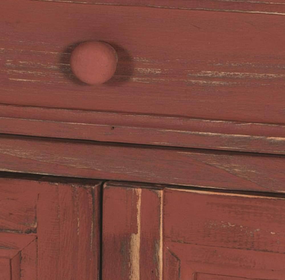 Red Antique Accent Cabinet M28387