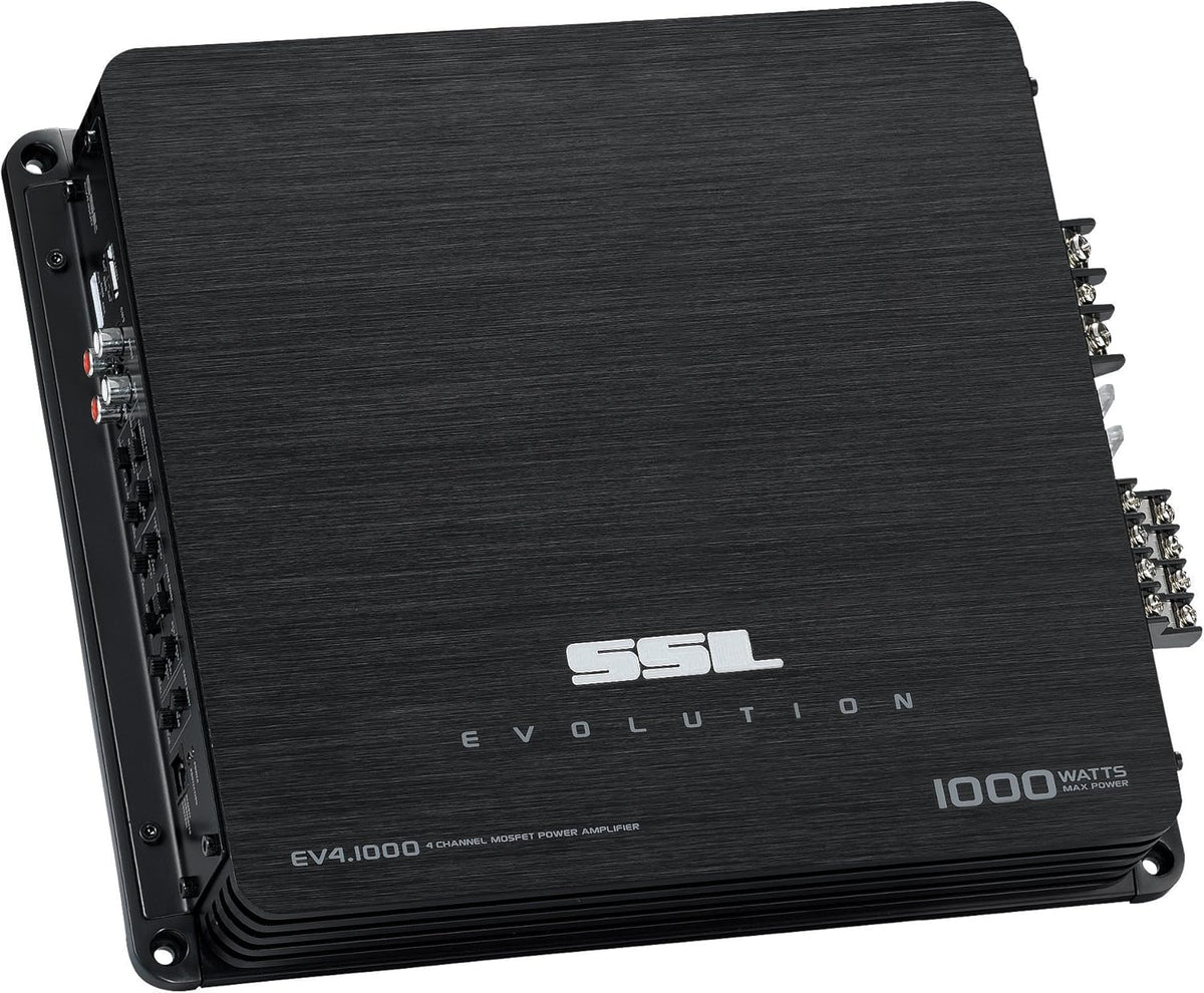 1000 Watt 4 Channel Car Amplifier with Remote Subwoofer Control W474