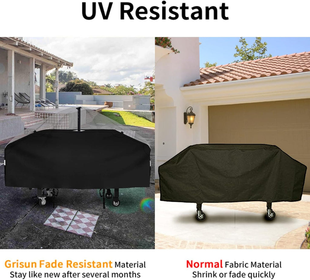 Black 600D Waterproof Griddle Cover with Support Pole K368744