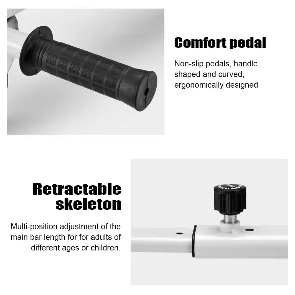 Hoverboard Attachment Adjustable Scooters Hand-Operated Seat Rear Wheel W671