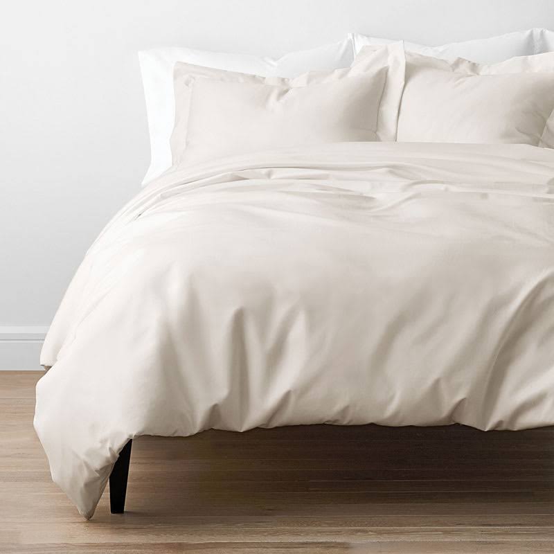 Ivory Twin Supima Cotton Sateen Duvet Cover C171474
