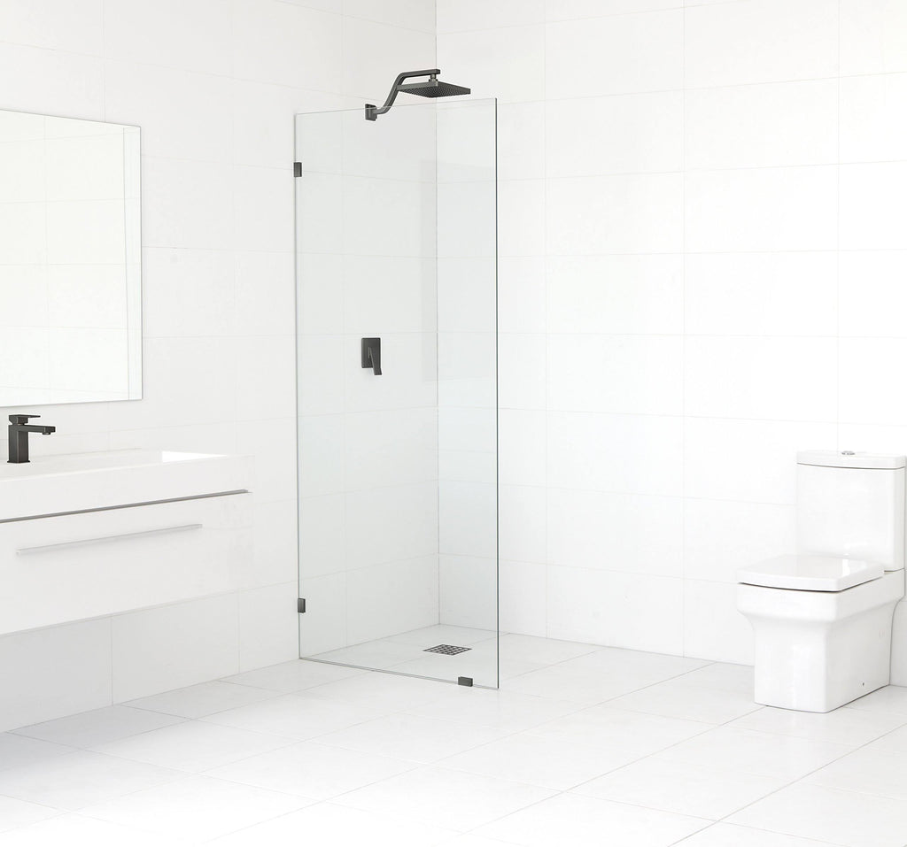 Frameless Fixed Glass Panel Oil Rubbed Bronze O64098