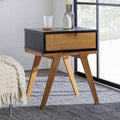 Caramel 1 Drawer Wood Nightstand R5080
