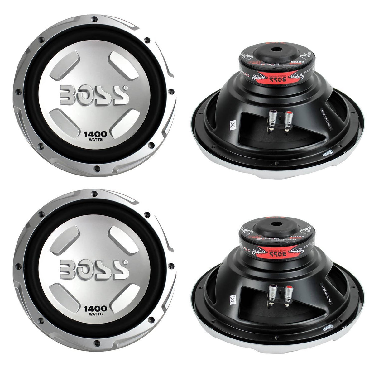 12x22 5600 Watt Car Subwoofer Pair K516