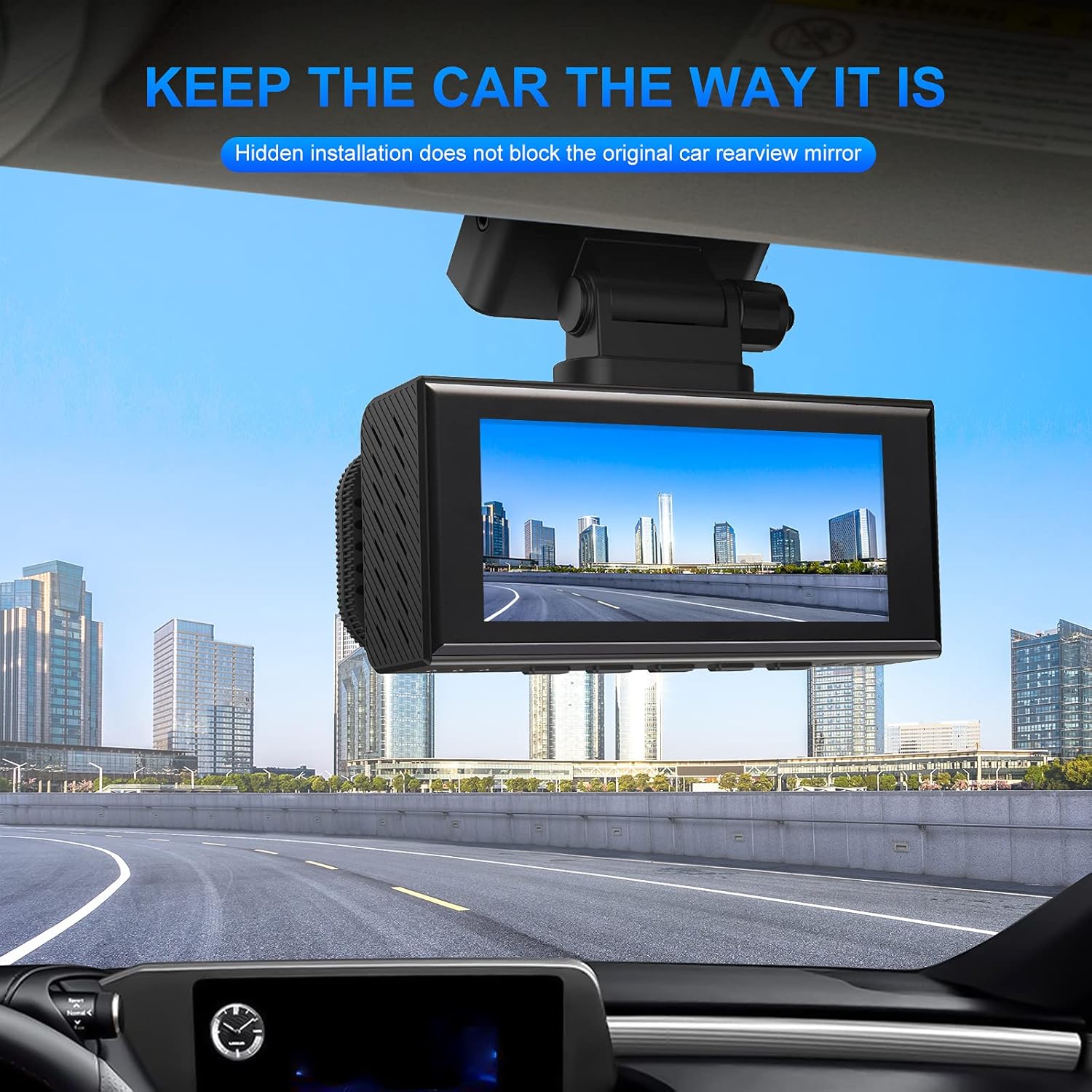 Dash Cam Front and Rear 2K Dual Dash Cam with 3.16 IPS Touchscreen X78562