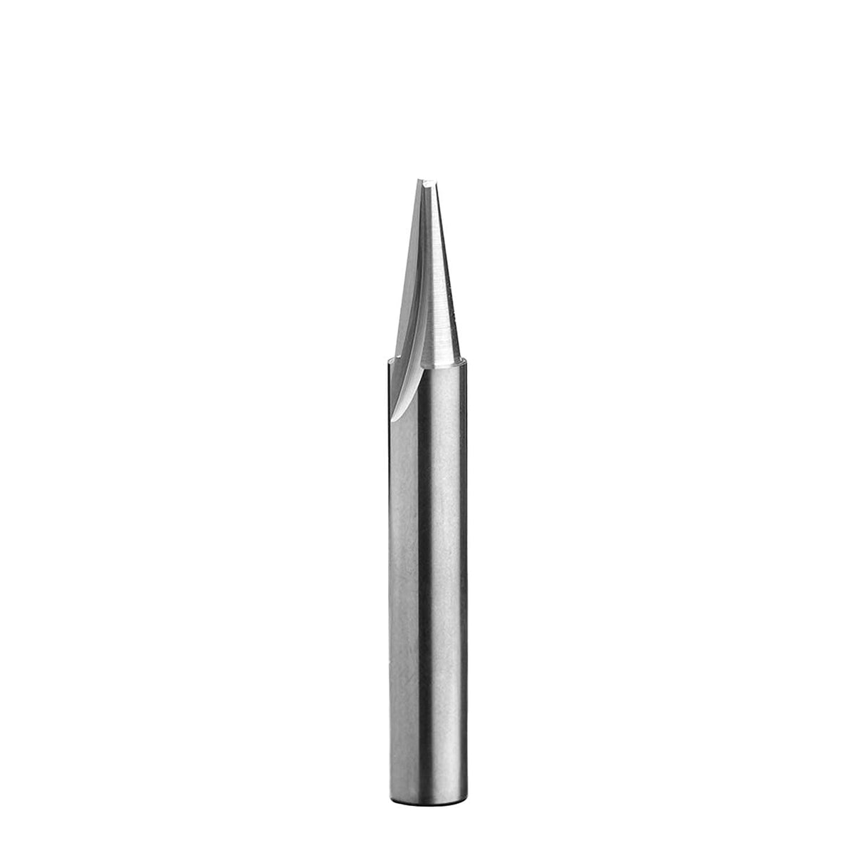 2 Pc Solid Carbide CNC Router Bit 15 Deg 1/4 Shank 1/16 Cutting Diameter F93620