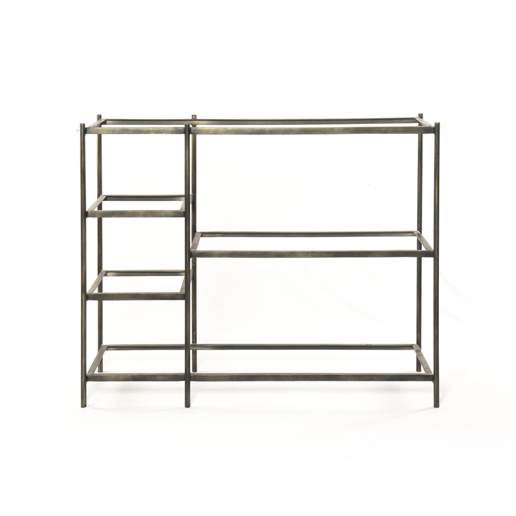 Hammered Grey Console Table Y978