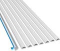White Cord Cover Kit, Half Round Cable Raceway, Self-Adhesive Cord Hider, 40' Pack of 2 Z936236