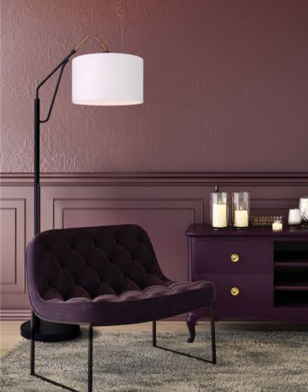 Black and Gold Floor Lamp R6237
