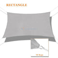 Light Gray Rectangle Permeable Sun Shade Sail X54787