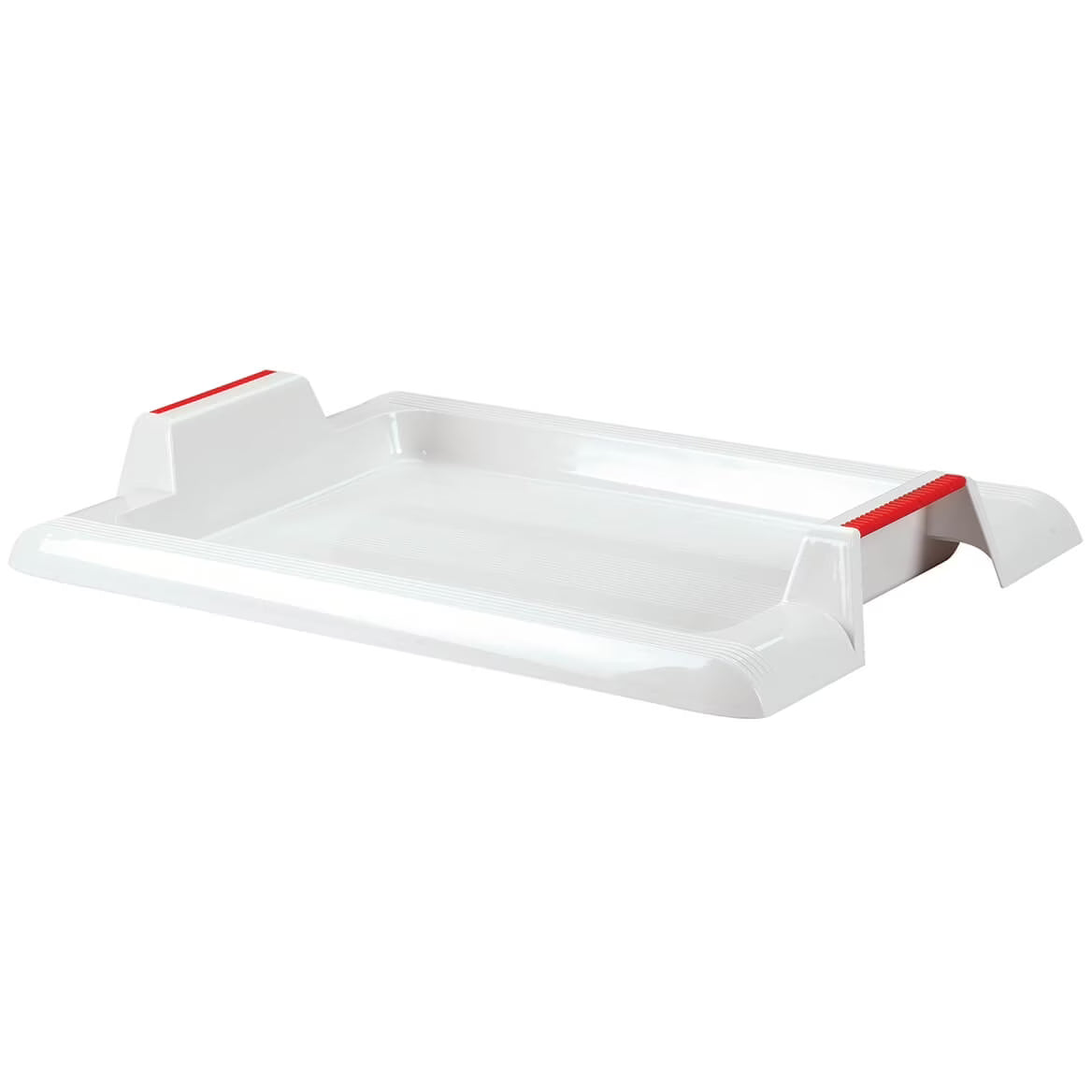 White Plastic Lap Tray with Easy Grip Handles K377054