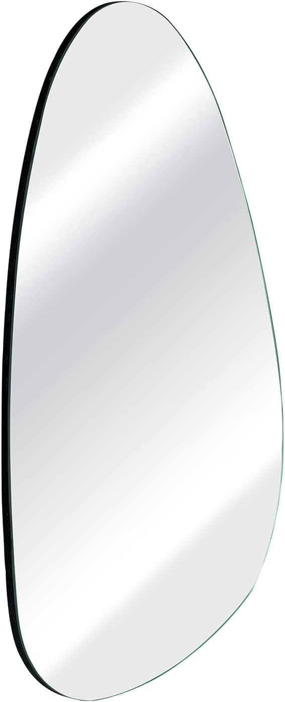 Irregular 20 x 33 Inch Wall Mounted Frameless Mirror J743123