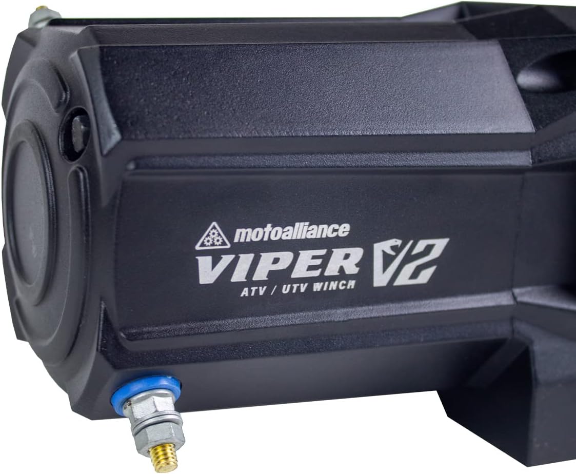 6000lb UTV Winch with 60 feet Black Rope, Wireless Remote S190