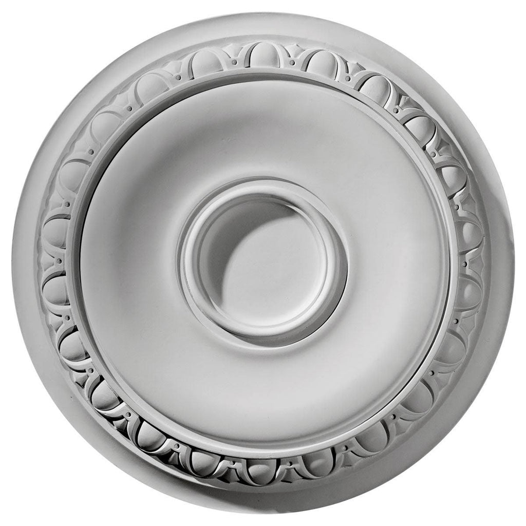 24 1/4x22OD x 1 1/2x22P Ceiling Medallion Hand-Painted Bronze Blue Patina P26984