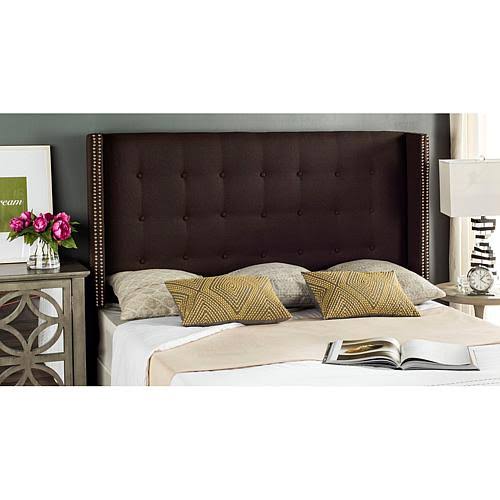 Queen Linen Tufted Winged Headboard O21519