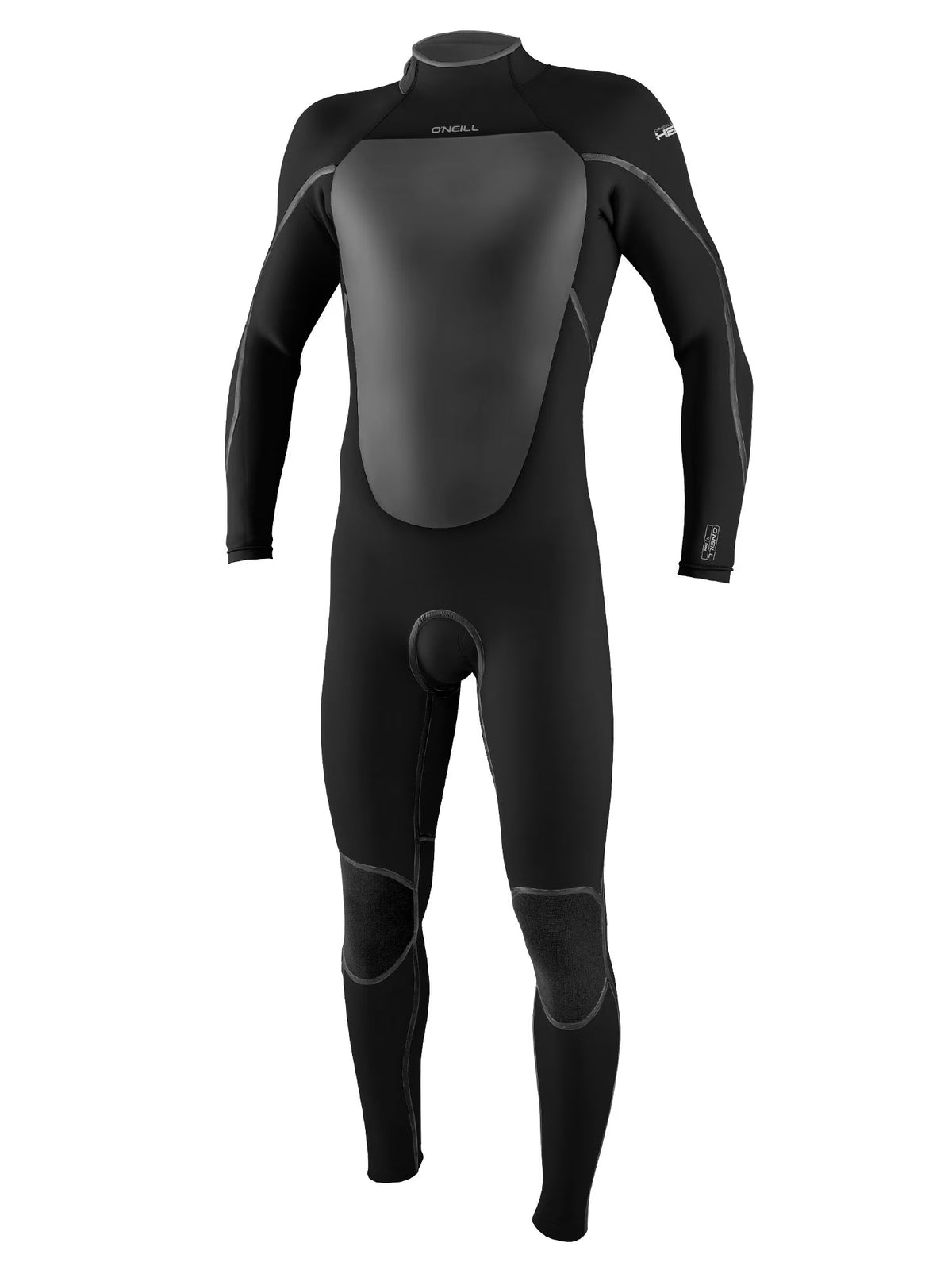 Men's 4/3mm Back zip Full Wetsuit Black Z6946