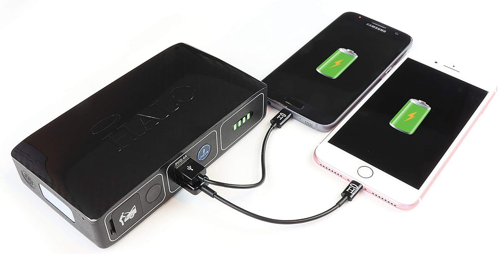 Gold Marble Car Jump Starter with 2 USB Ports N974