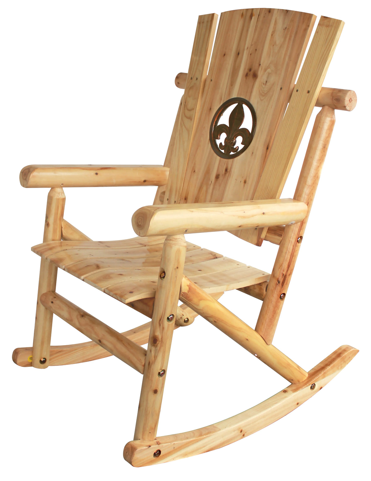 Natural Outdoor Wood Rocker P866