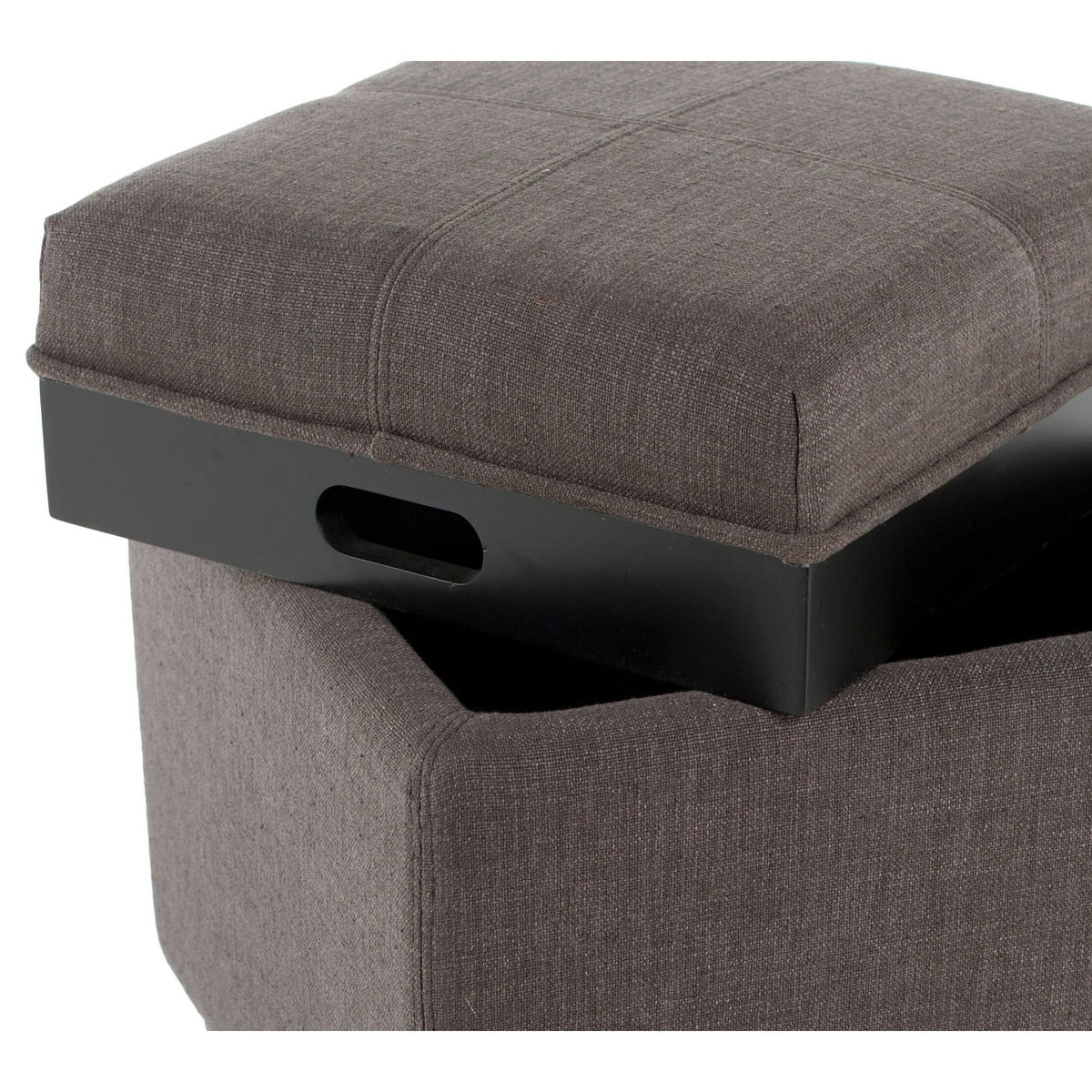 Charcoal Single Tray Ottoman I6064