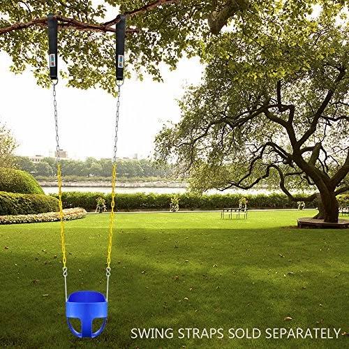 Toddler Swing with 2 Carabiners High Back Full Bucket Seat U492959
