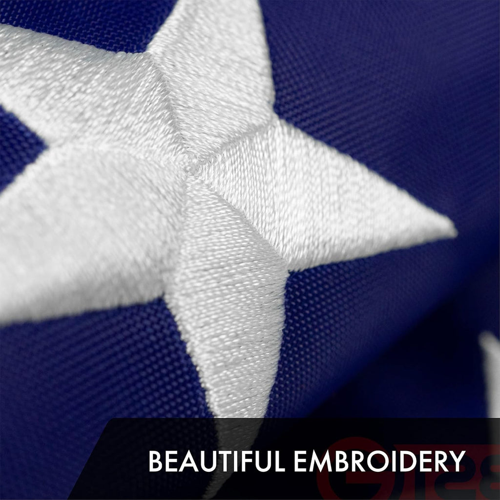 5 Pack American USA US Flag 10x15 ft Embroidered Stars Sewn Stripes Brass Grommets E70838