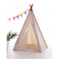 Natural Cotton Canvas Teepee Tent for Kids J8502