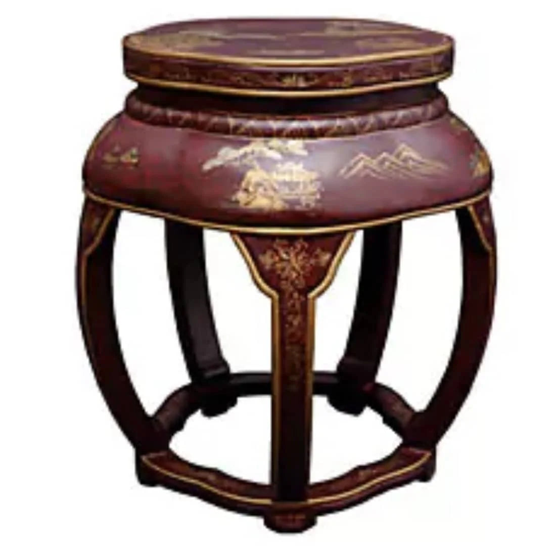Lacquer Blossom Stool Z49105