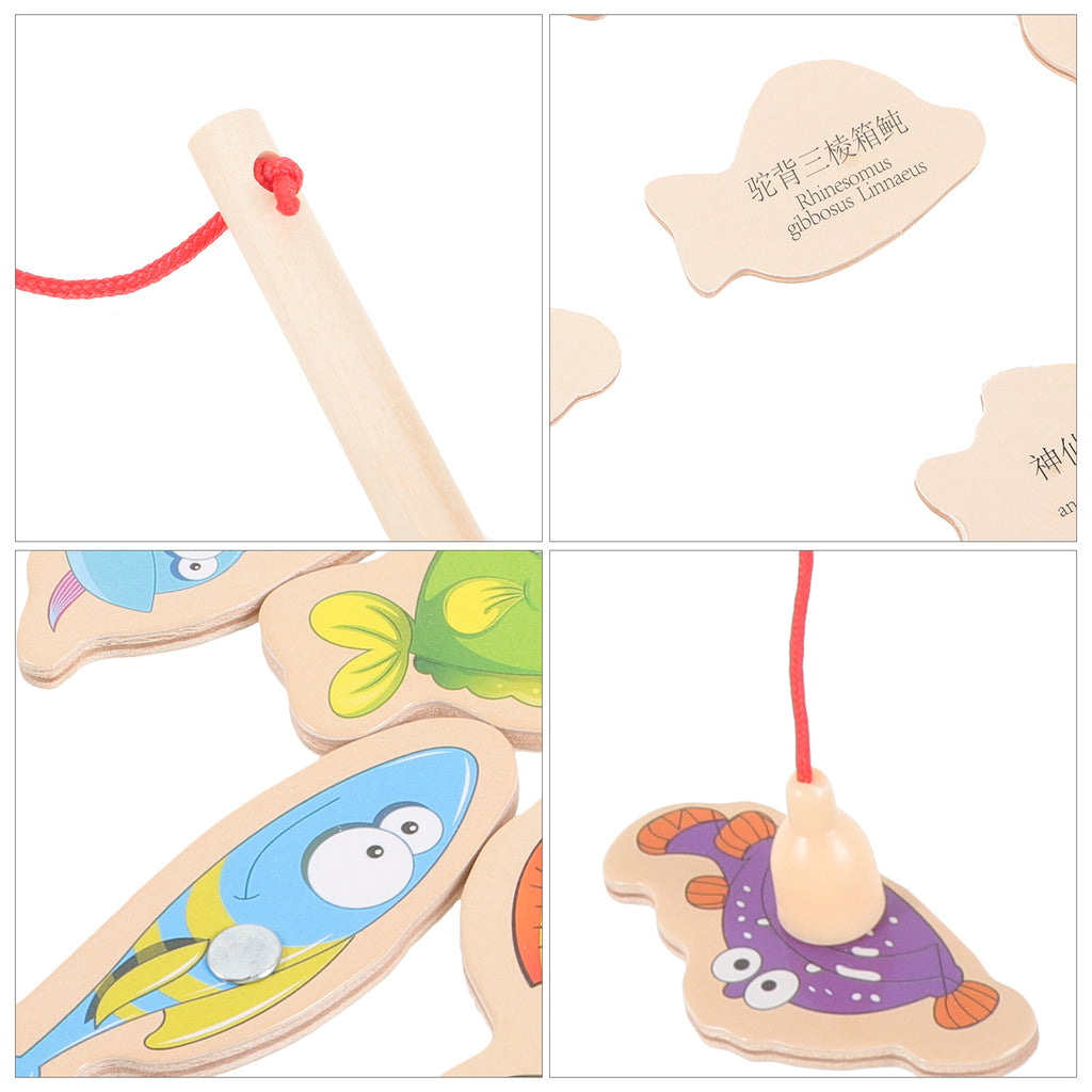 Magnetic Fishing Game Wooden Toddler Toy W372715