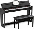 88 Key Weighted Digital Piano with Bench, Black O178443