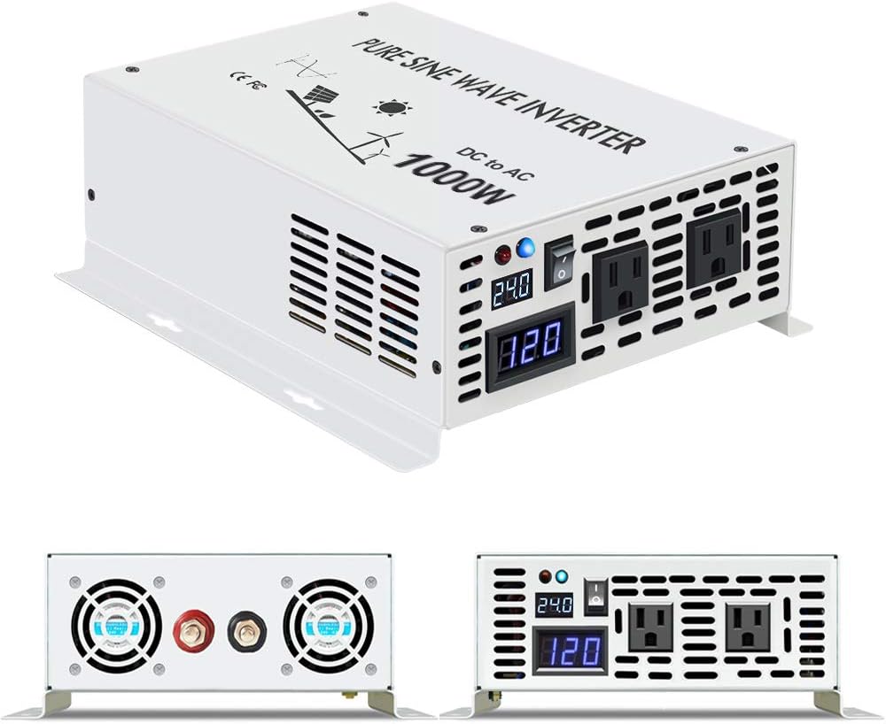 Pure Sine Wave 800W Power Inverter DC to AC 24V 120V X40939