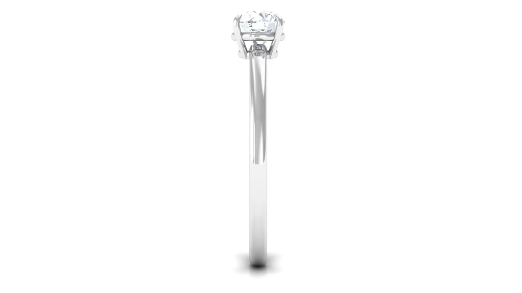925 Sterling Silver Lab Grown Diamond Solitaire Ring Q14856