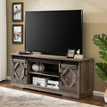 Rustic Grey Wash Wood TV Stand Storage Cabinet H76144
