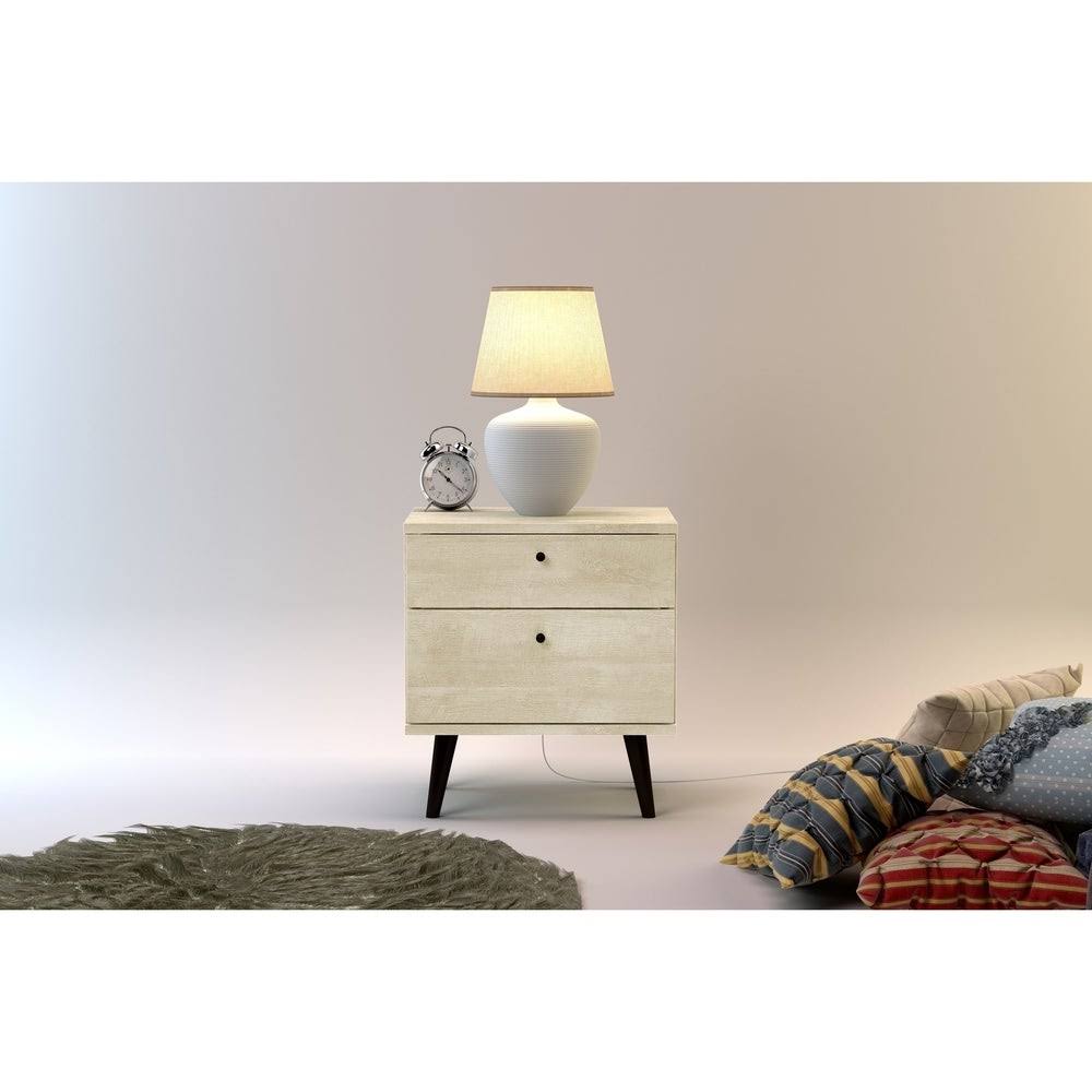 Tan 2-Drawer Nightstand F634814