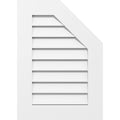 Half Octagon Top Right Surface Mount PVC Gable Vent Z77977