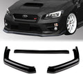 Glossy Black Front Bumper Lip Spoiler Splitter Pack of 2 V104623
