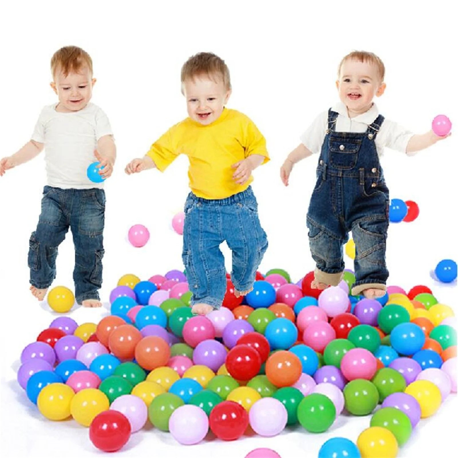 50PCS 5.5cm Colorful Soft Plastic Ocean Balls V5698