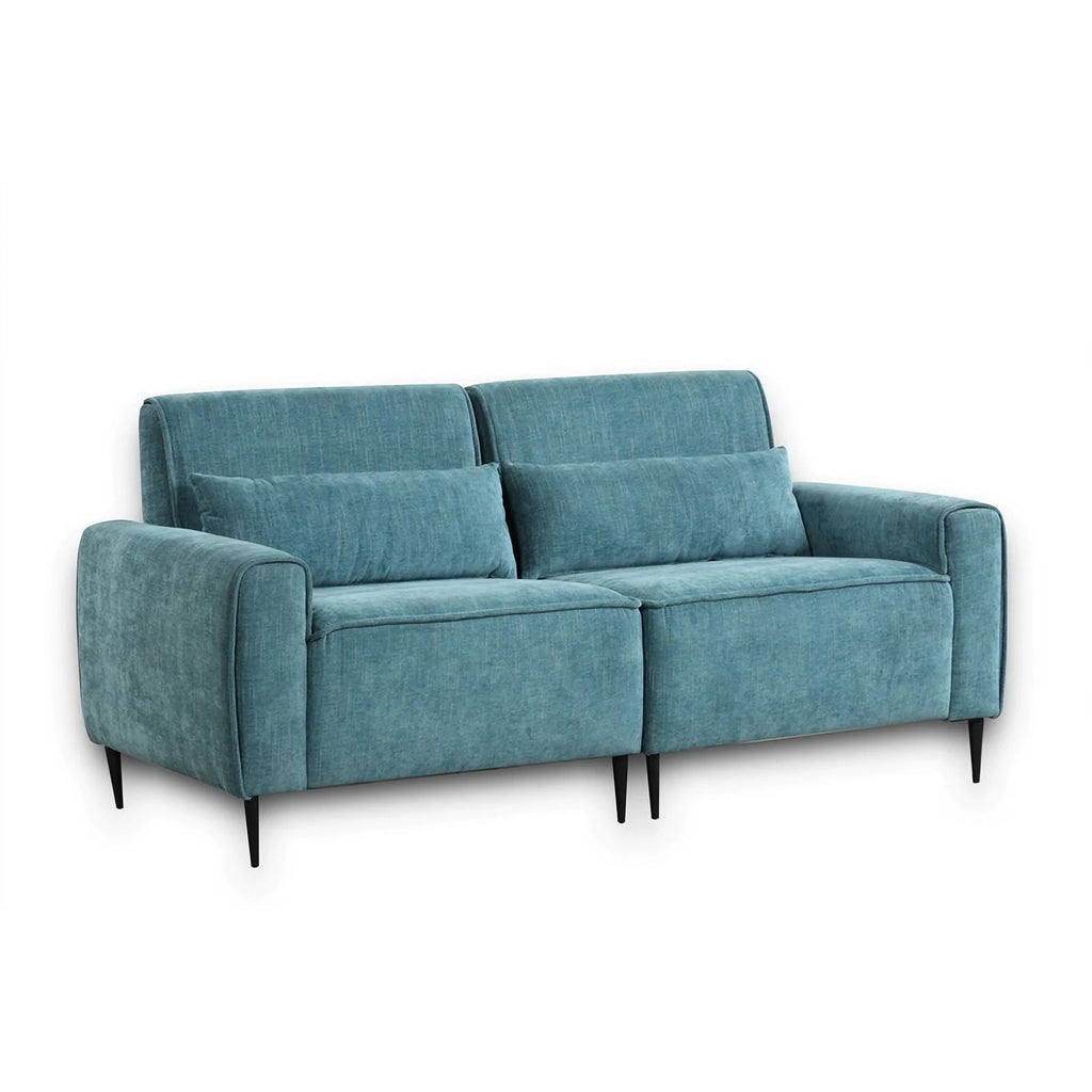 Blue Chenille Sofa Loveseat Chair Set D1212