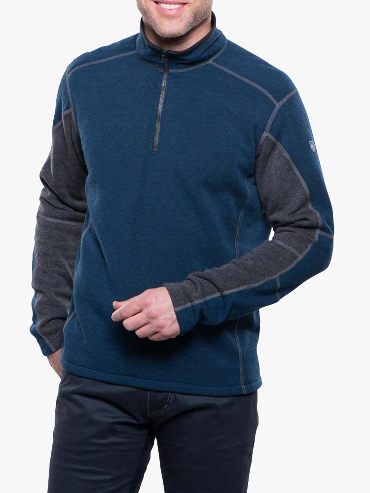 Men's 1/4 Zip Navy / Steel P55799
