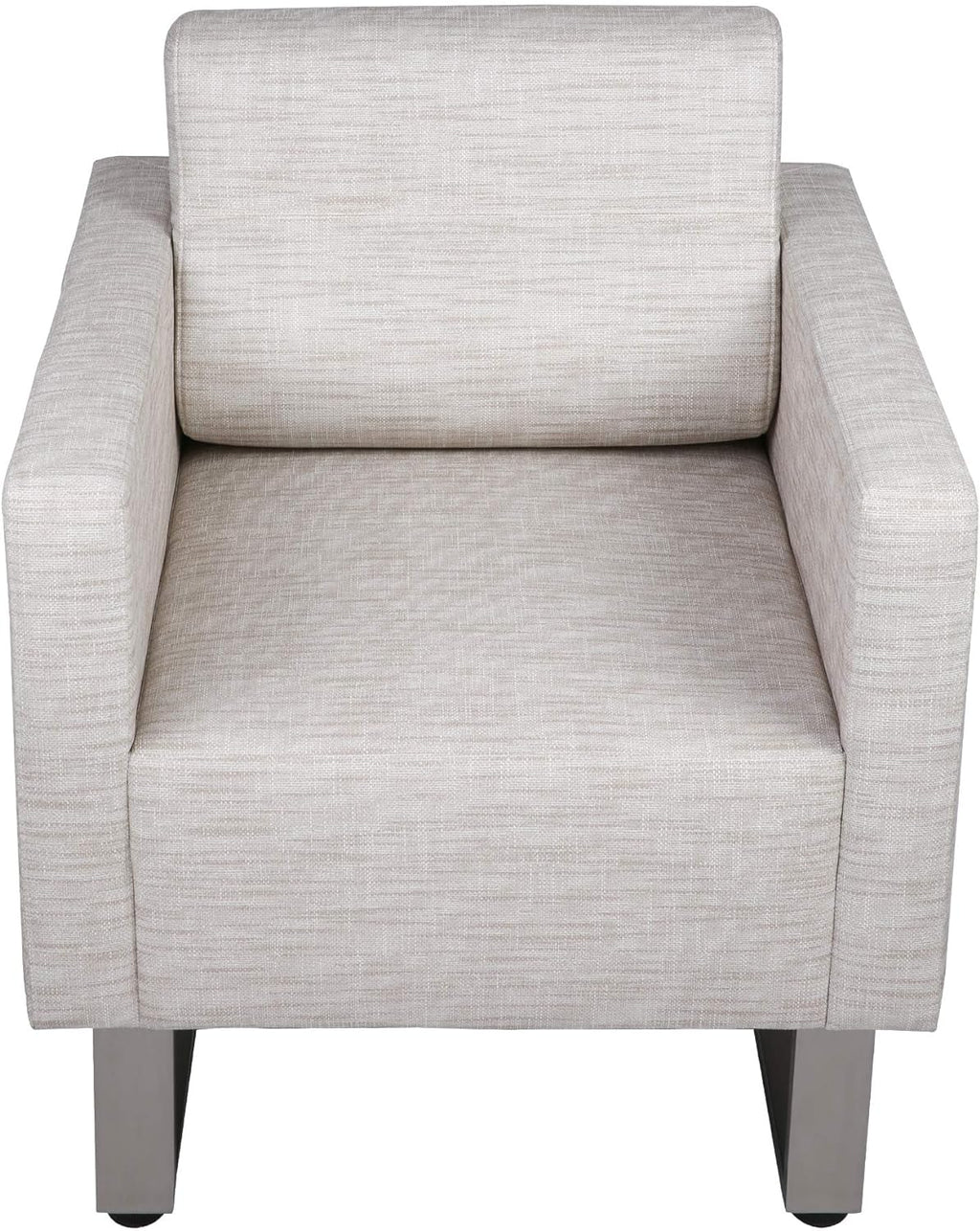 White PU Leather Club Sofa Set Of 2 C50326