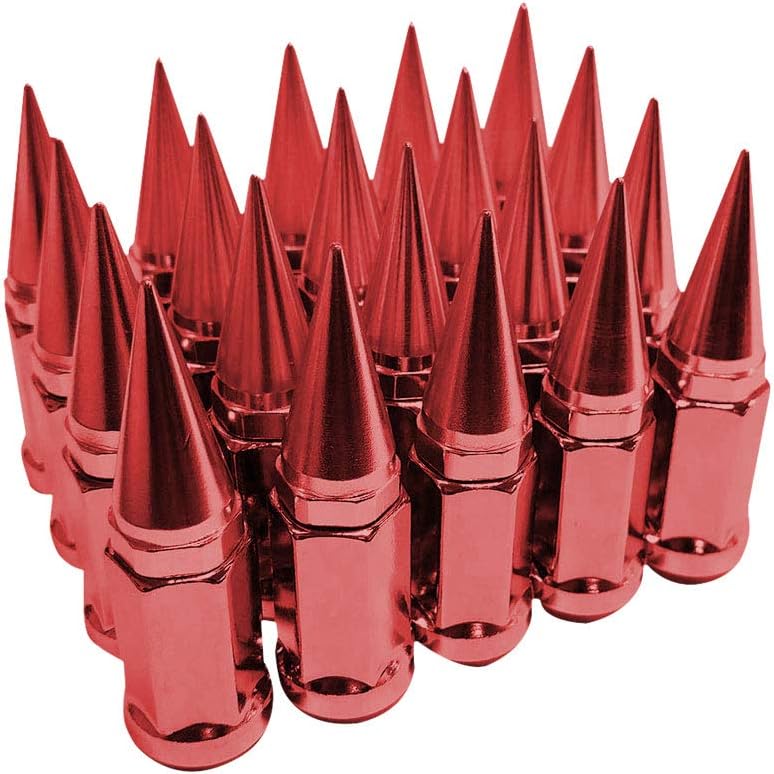 Purple 20pcs 12x1.5 Extended Spike Lug Nuts Pack of 2 Q711