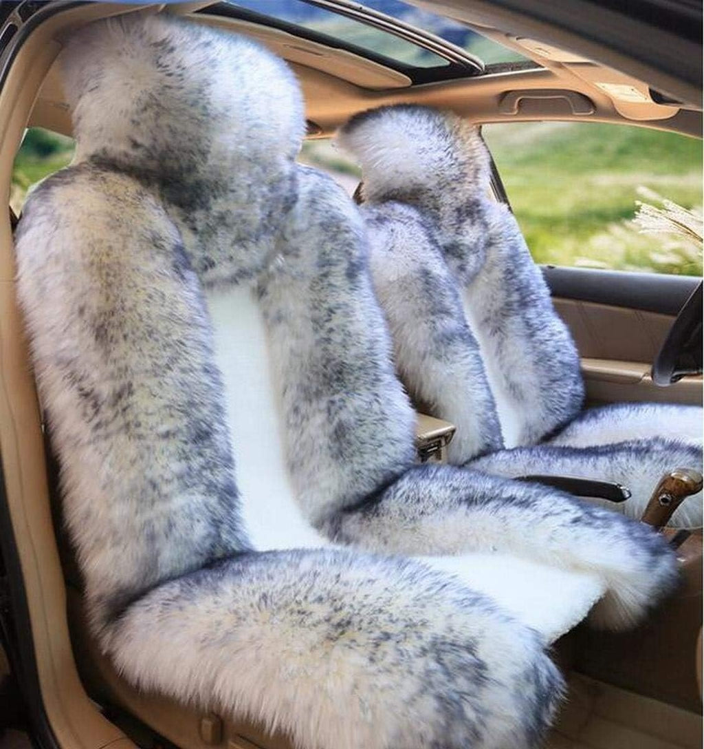 Black Sheepskin Car Seat Cover (1 Piece) A366129
